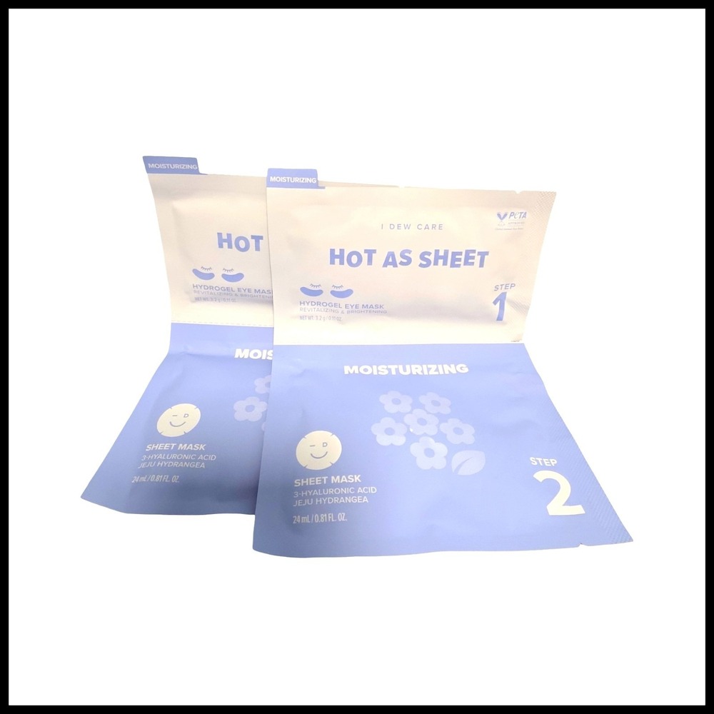 2‎ x I Dew Care Hot As Sheet Hydrogel Eye Mask & Face Revitalizing Brightening